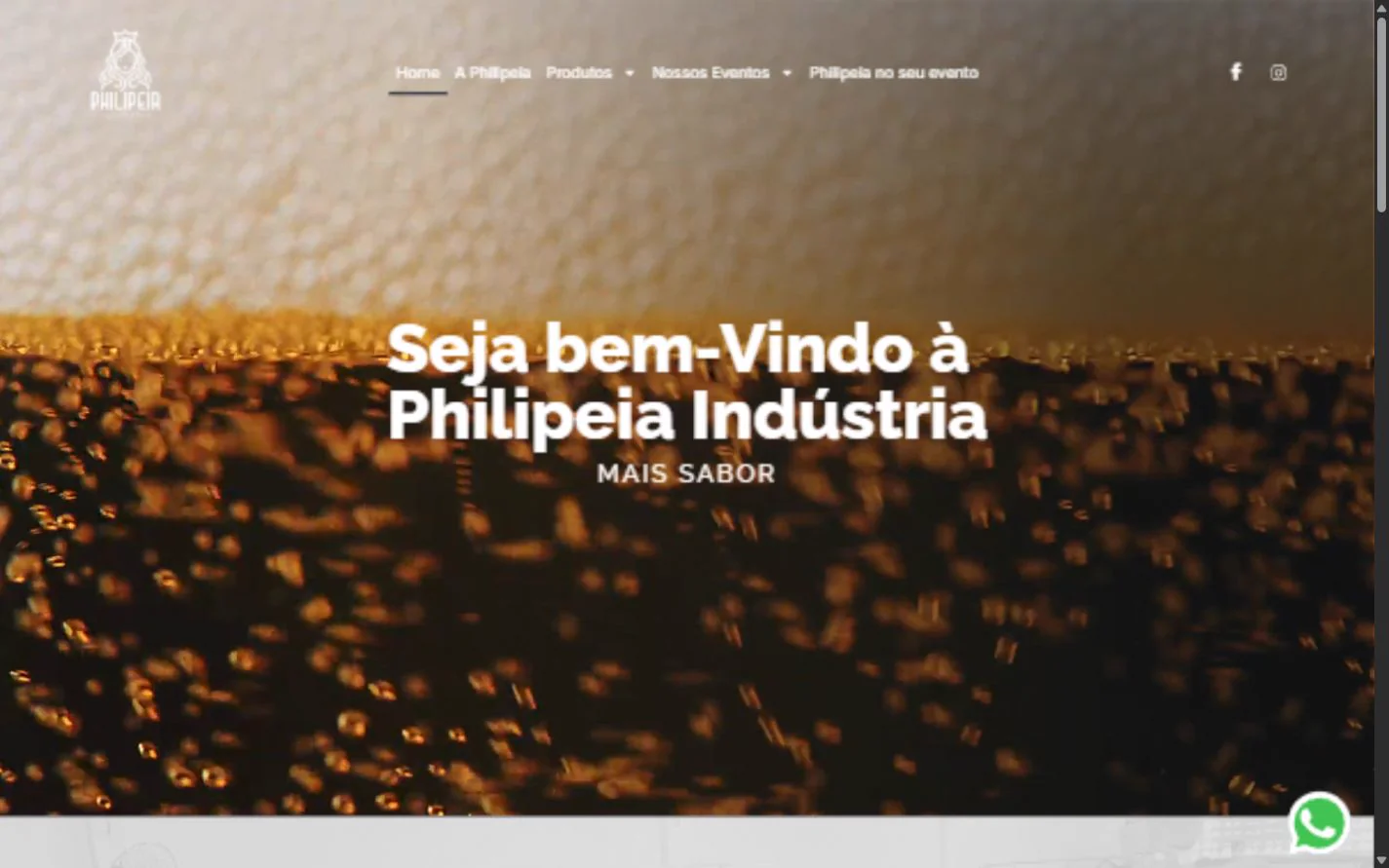 Captura real do site philipeia