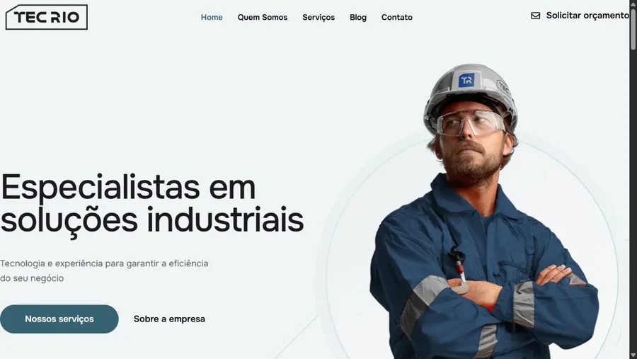 Captura real do site Tec Rio